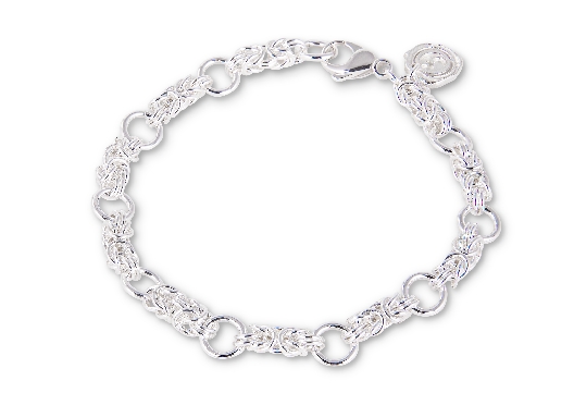 Gallery Gemma Chain Maille Collection Silver Micro Byzantine & Lin...