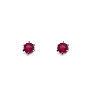 Gallery Gemma Gemstone Collection Ruby Stud Earrings Genuine red...