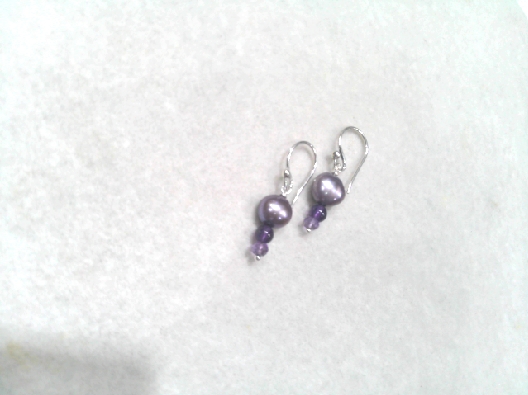 Artist - Anne-Marie Warburton Purple pearls fwcp (dyed) with 4mm a...