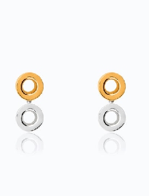 TANE; Mexico City  Volcan Gold Vermeil Earrings  From the Volcan Co...
