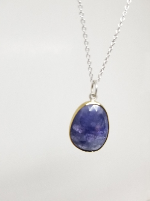 Artist: Monique Van Wel Designs Tanzanite Pendant Necklace Origi...