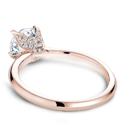 Artist: Noam Carver Bridal; Montreal 14 kt Rose Gold Diamond Soli...