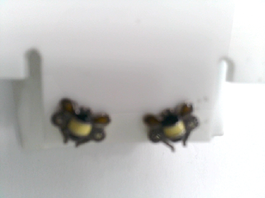 sterling MC bee w/black & yellow enamel  OTH