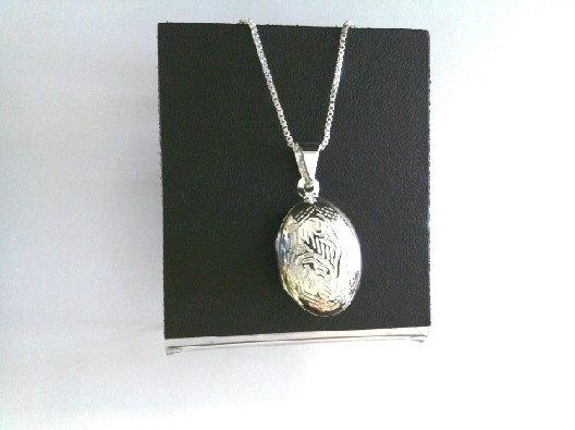 sterling locket oval OTH