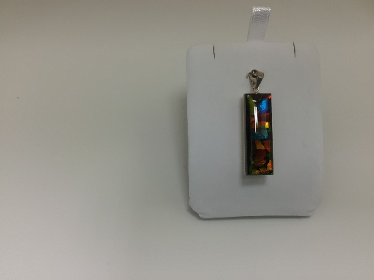 Lyuba Rectangle Double Sided pendant OTH  AMMOLITE/MAMMOTH IVORY