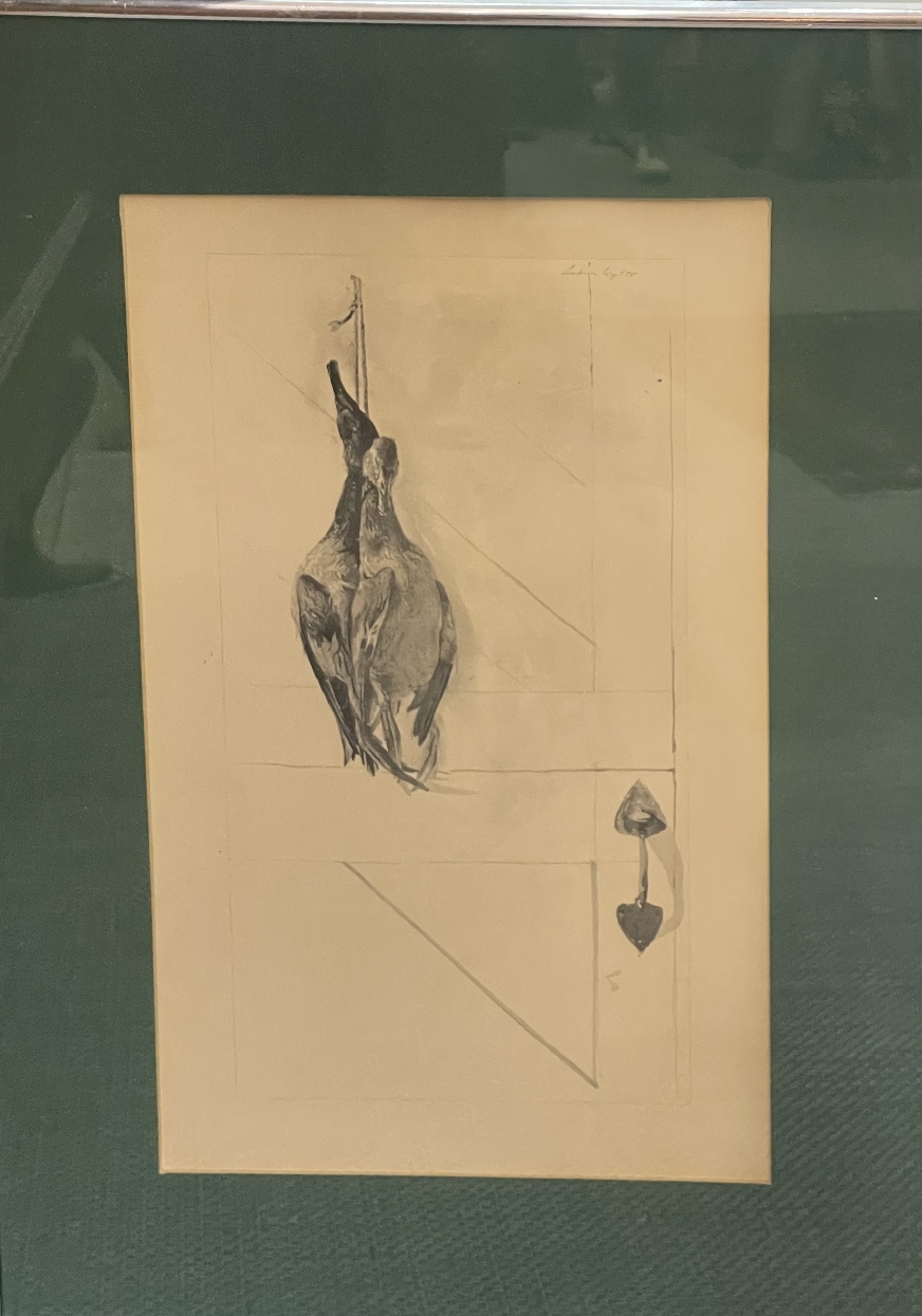 Framed Andrew Wiseman Print of Dead Ducks