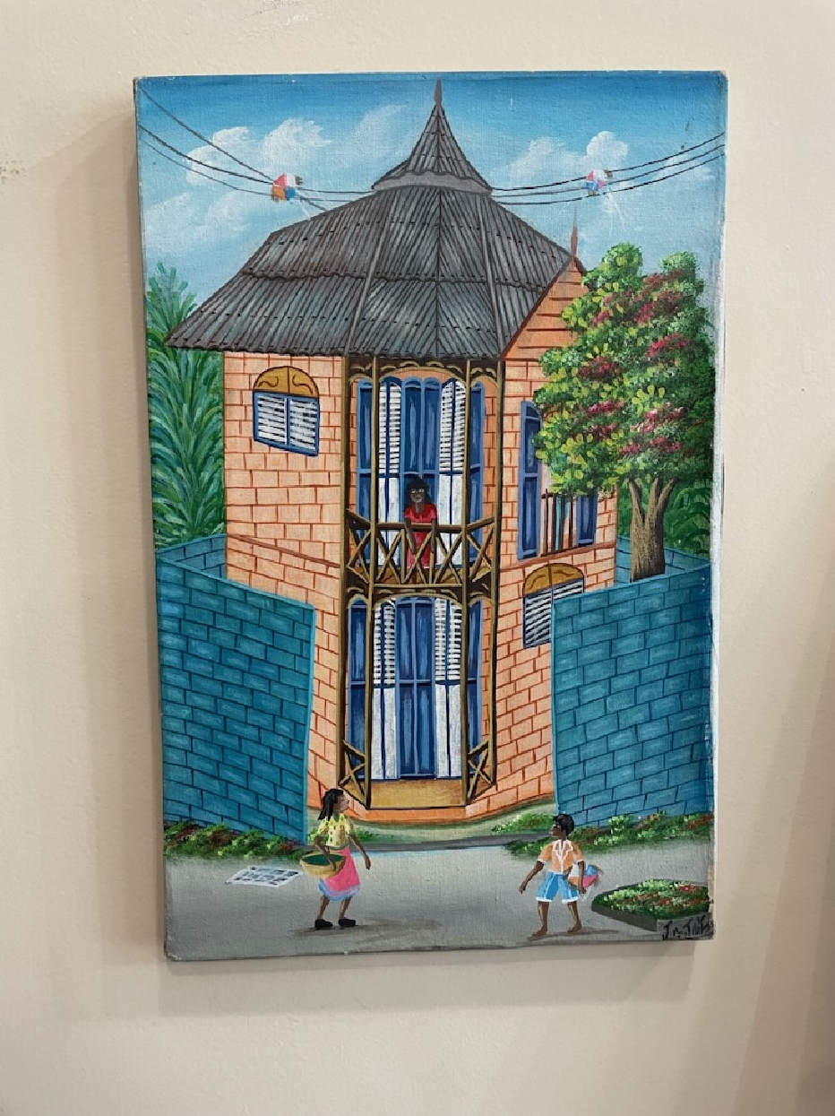 Acrylic Painting of a House in Haiti