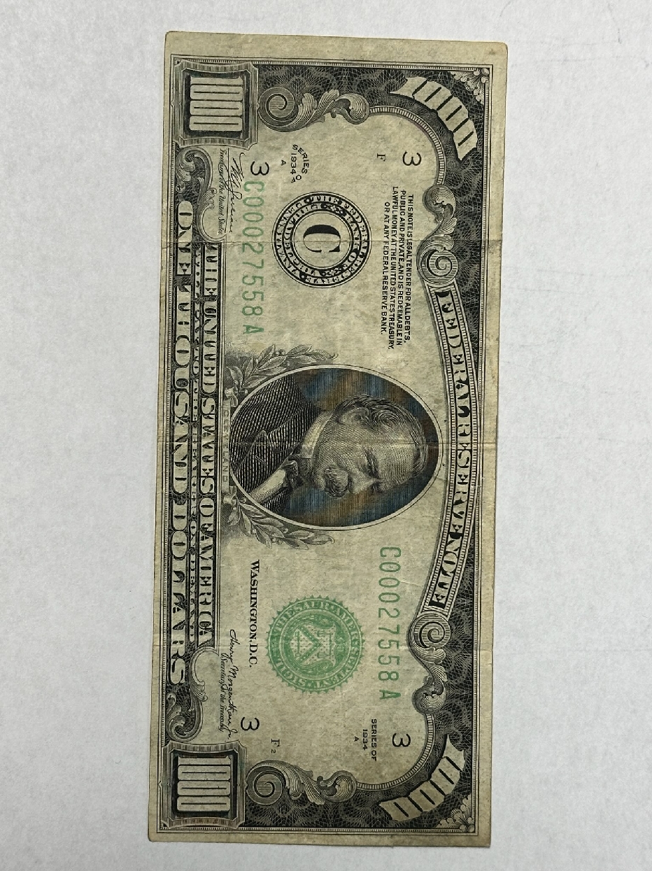 1934 Philadelphia One Thousand Dollar Bill