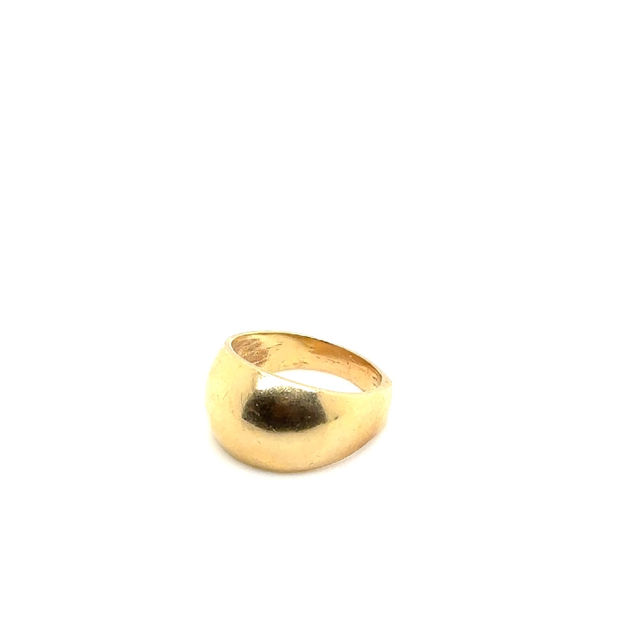 14K Yellow Gold Dome Ring Size 9