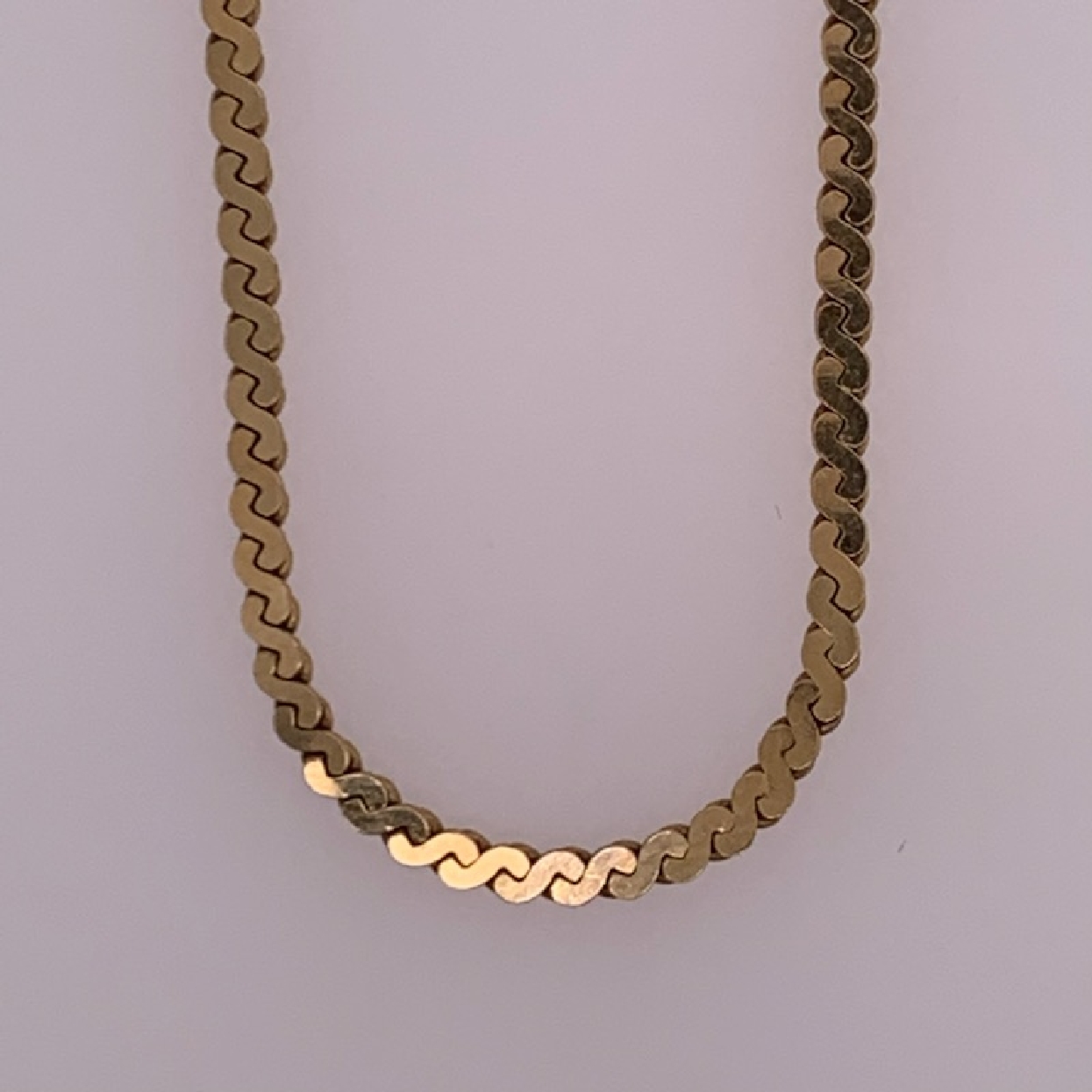 14k Yellow Gold 19.5Inch Serpentine Chain
