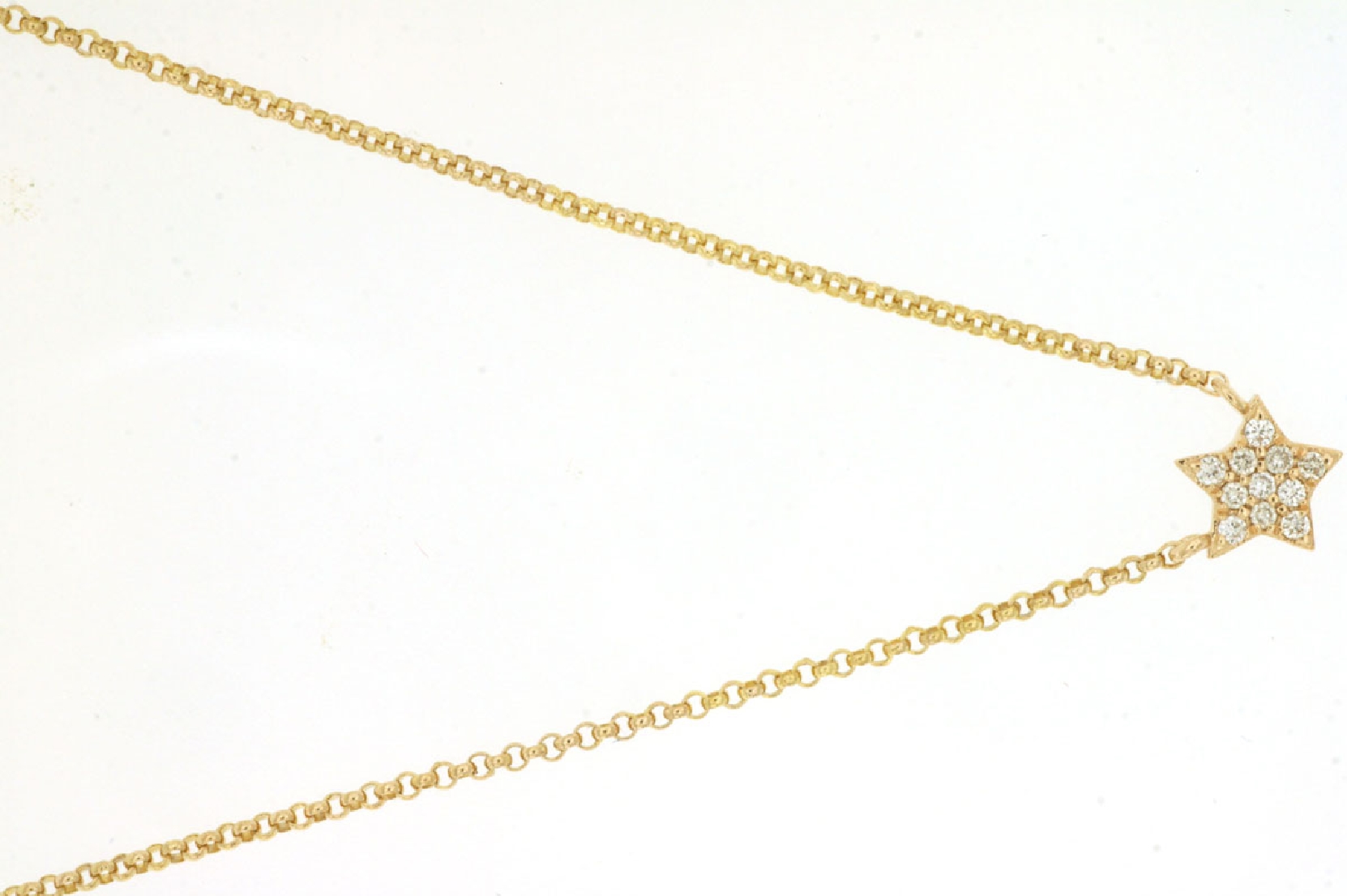 14K Yellow Gold Diamond Star Necklace
0.05ct
16 Inches