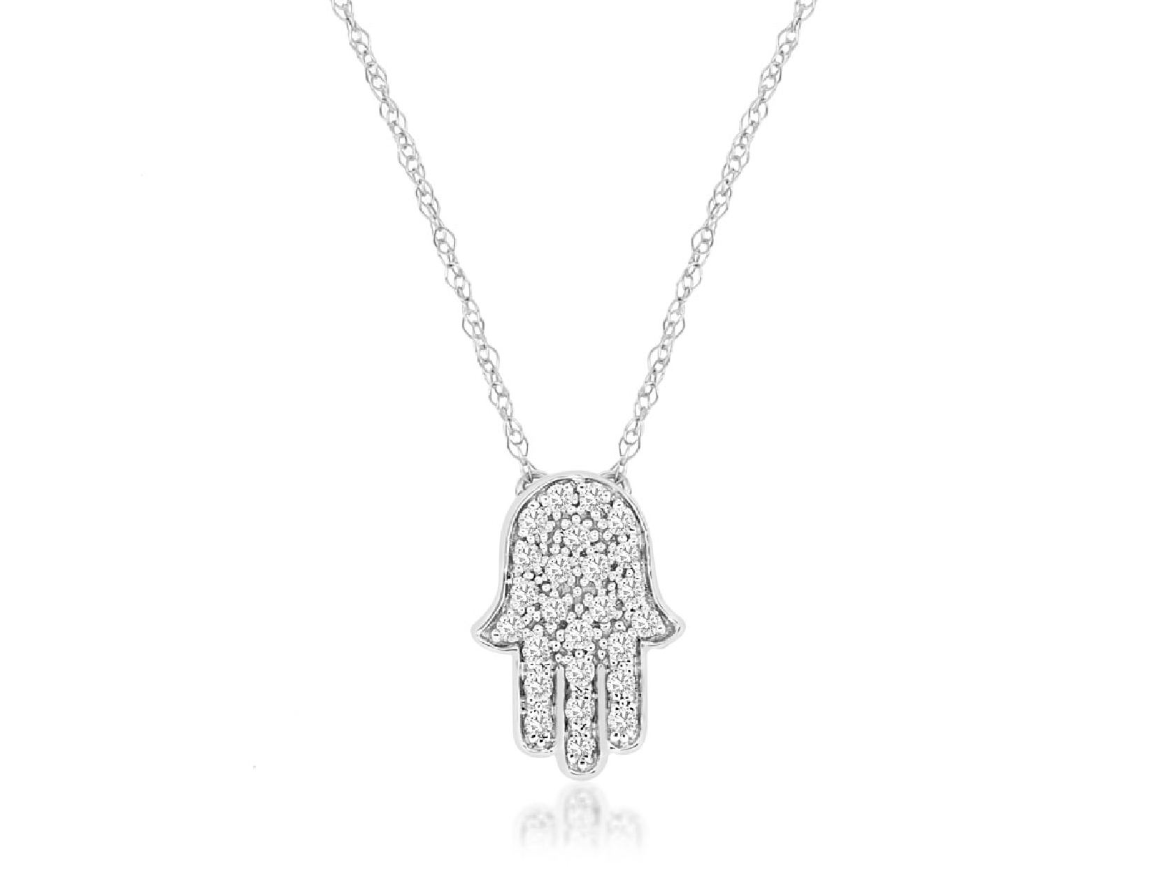 Diamond Hamsa Necklace
0.13ct

18 Inches