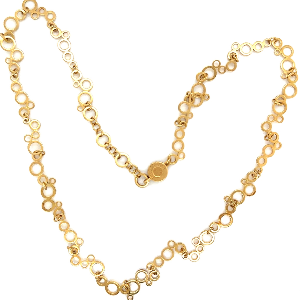 18K Yellow Gold Abstract Circle Chain

18 Inches
Adjustable 