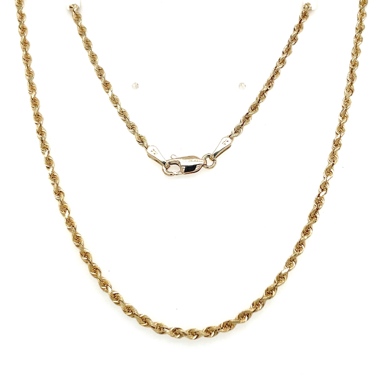 10K Yellow Gold Rope Chain with Lobster Claw Clasp

24 Inches