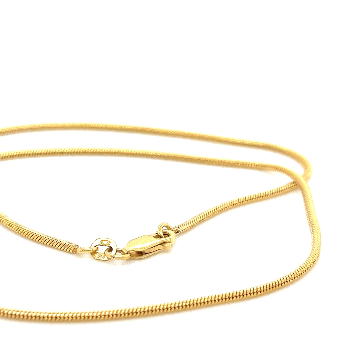 14K Yellow Gold Snake Chain 16in 