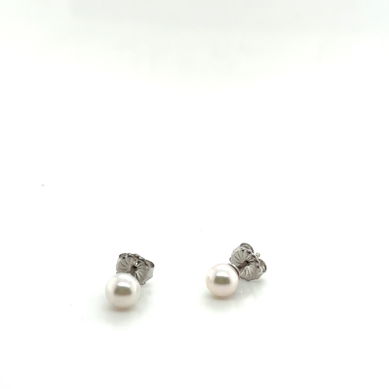 6mm Akoya Pearls With 14K White Gold Stud Backings