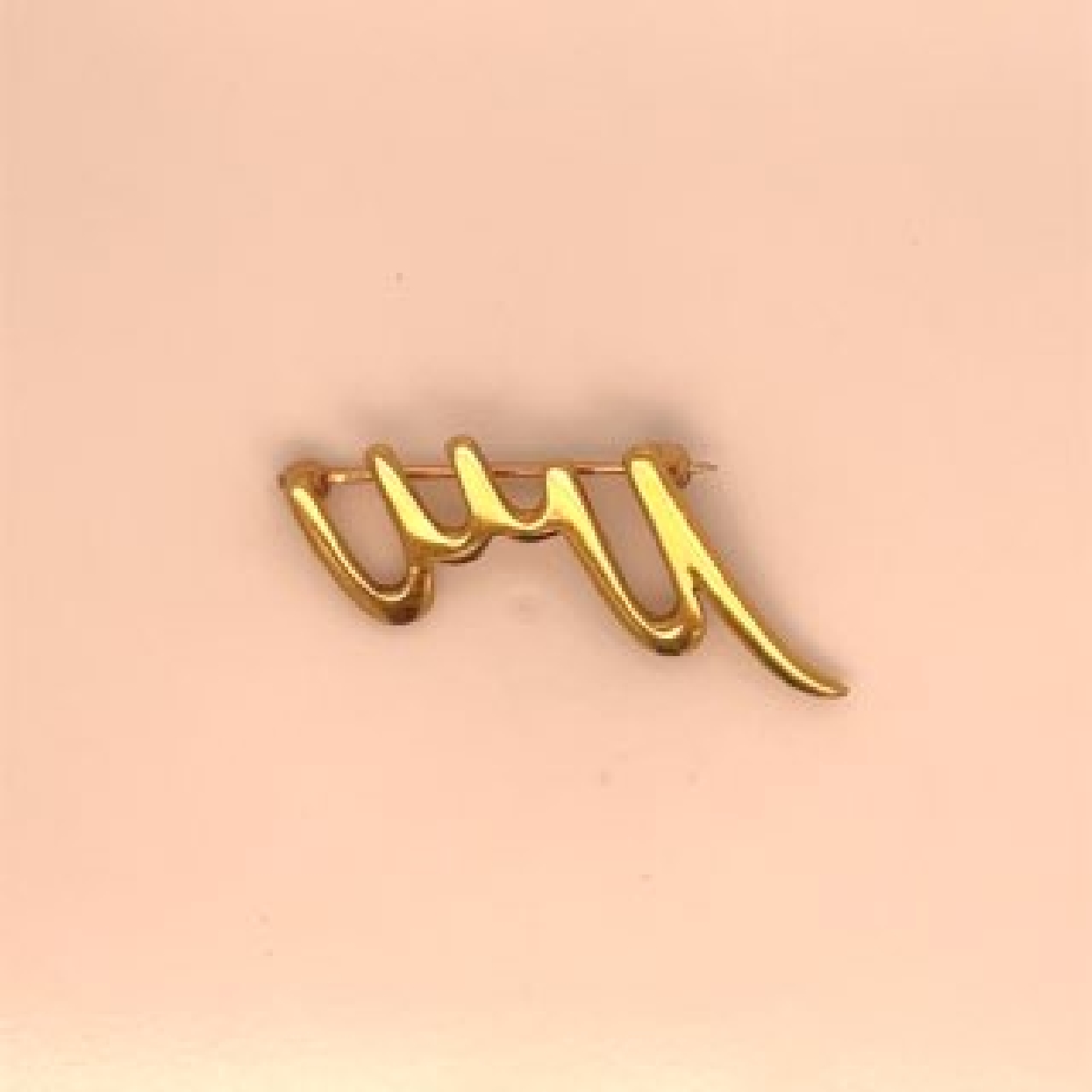 14K Yellow Gold Tiffany & Co and Paloma Picasso Scribble Pin
