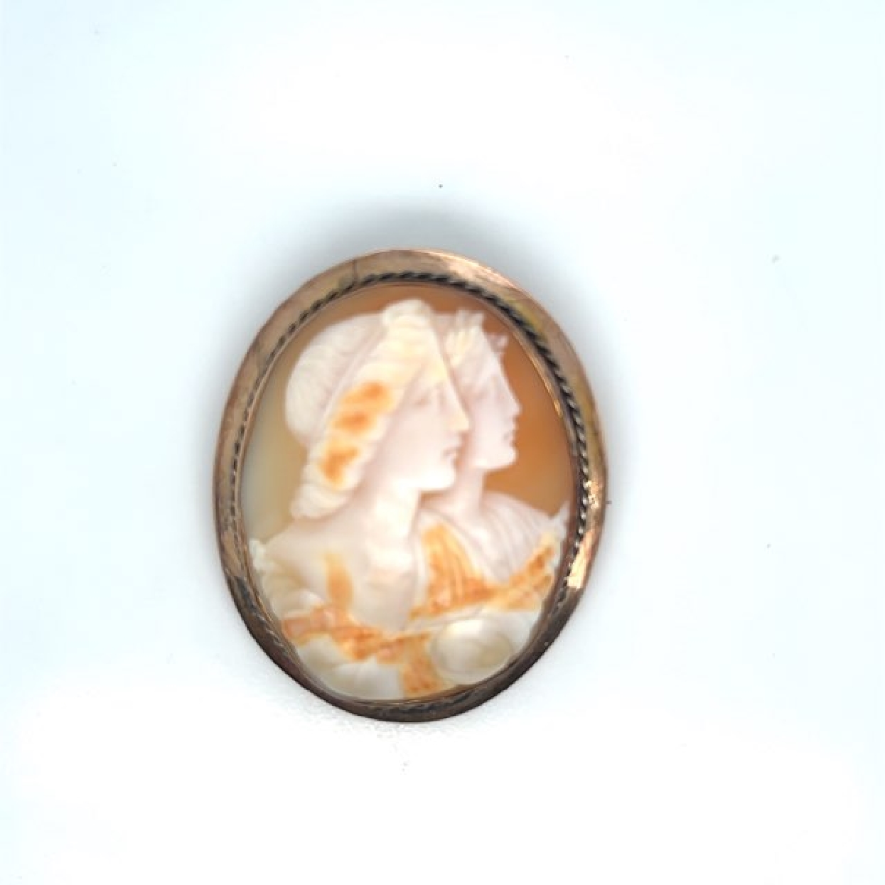 10K Yellow Gold Shell Cameo with Two Portraits
*Comes with Appraisal