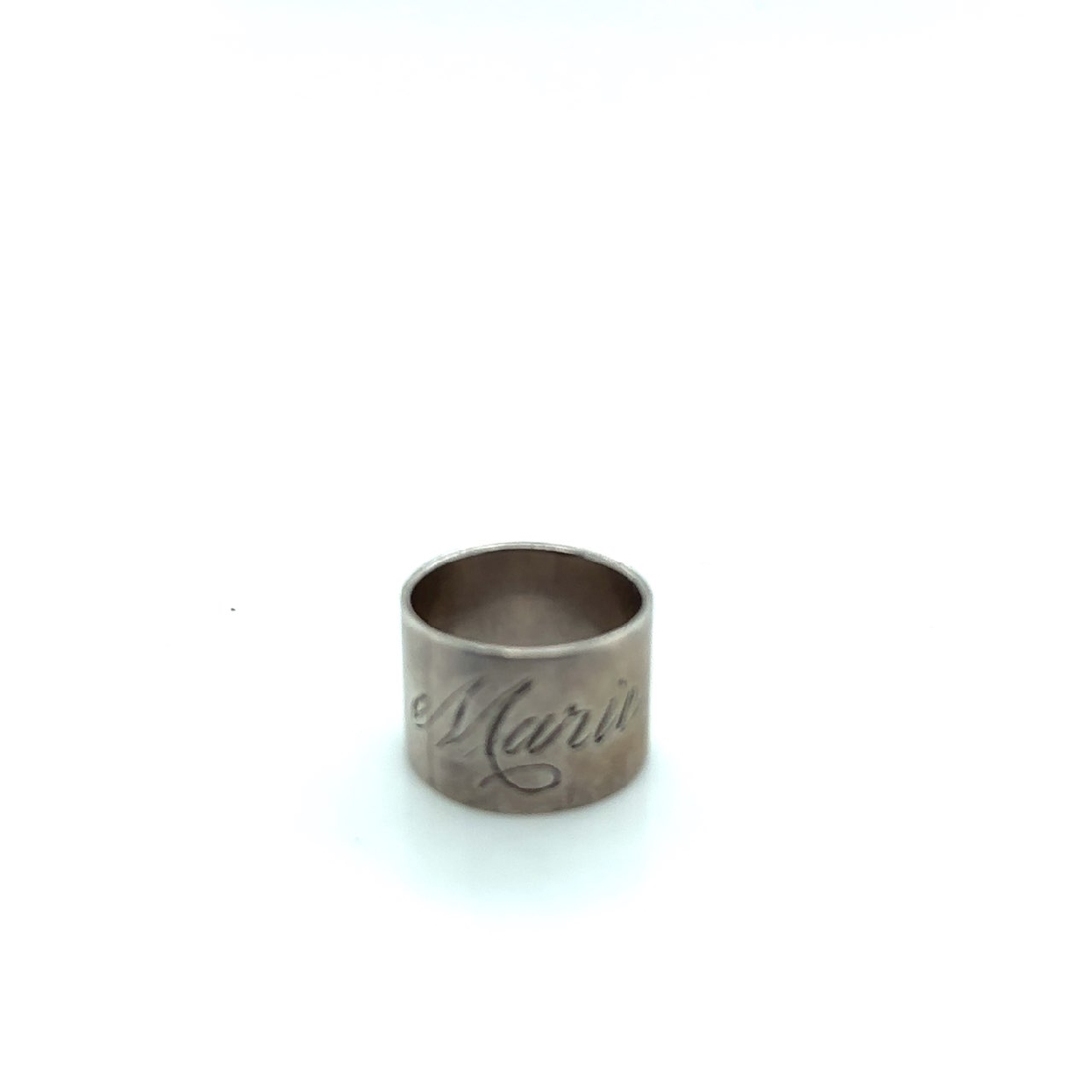 Sterling Silver Engrave Cigar Band Engraved   Marie   