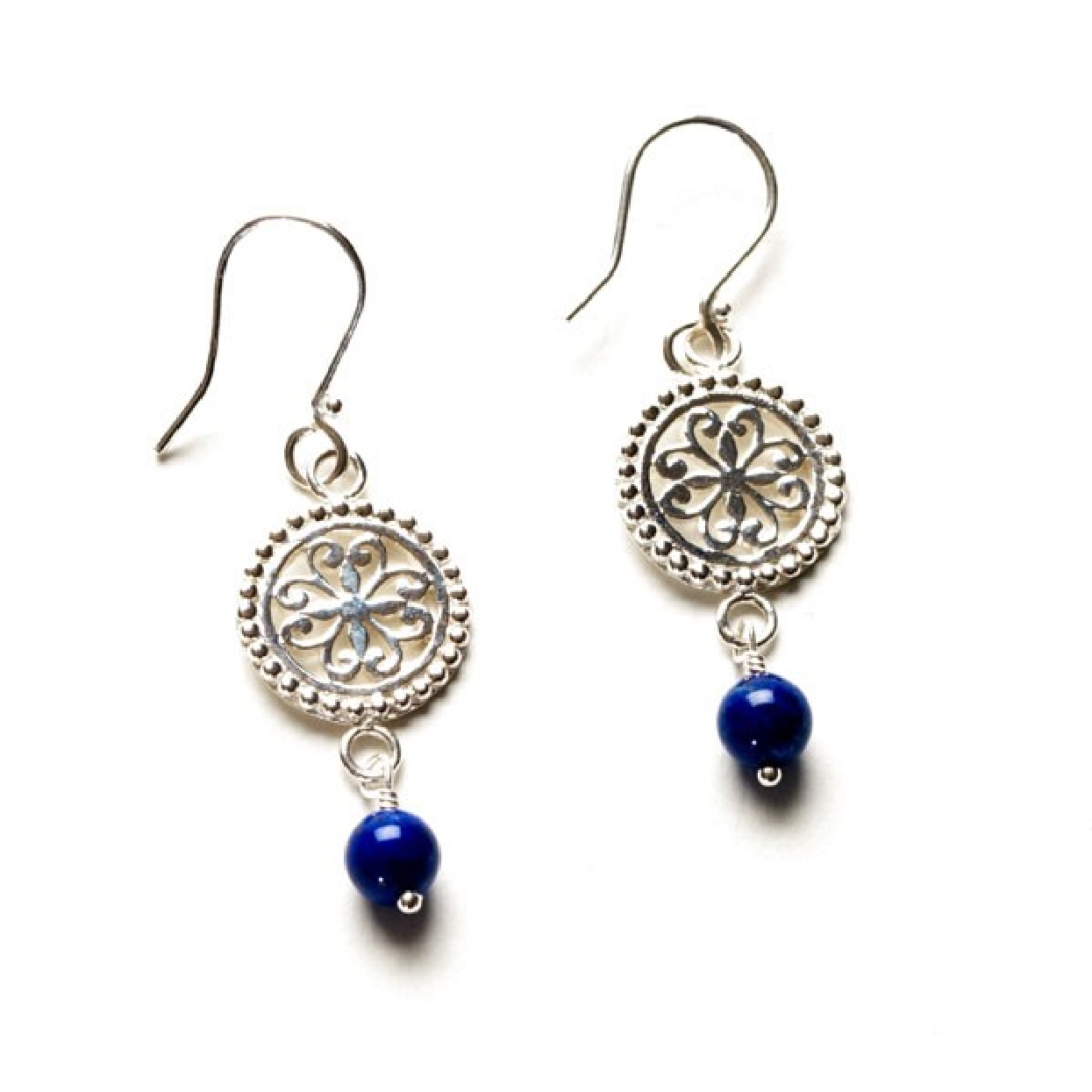 Southern Gates sterling and lapis earrings. CARE140L
