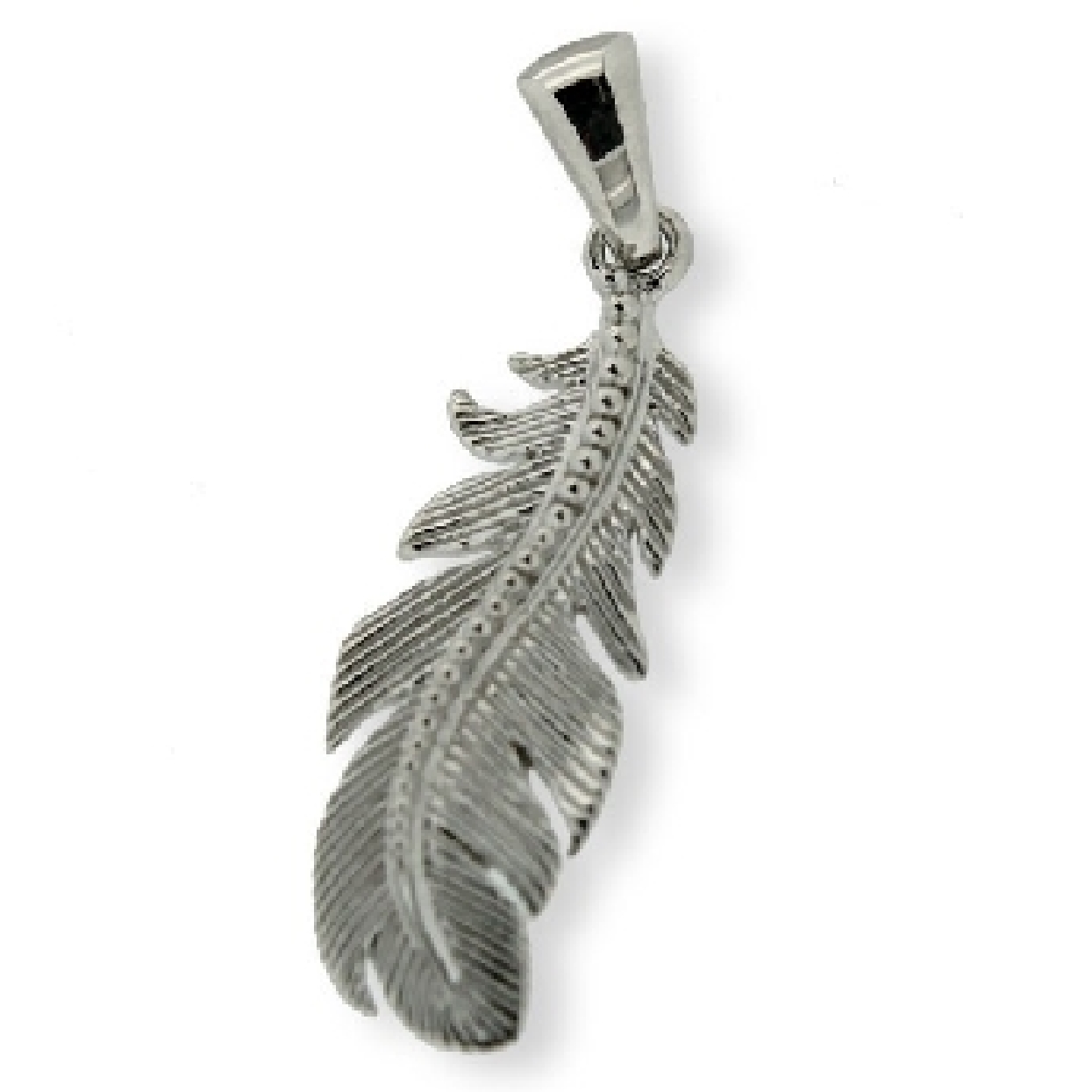 Sterling silver Courtyard Feather pendant
from the Southern Gates® Courtyard Series. P899.
