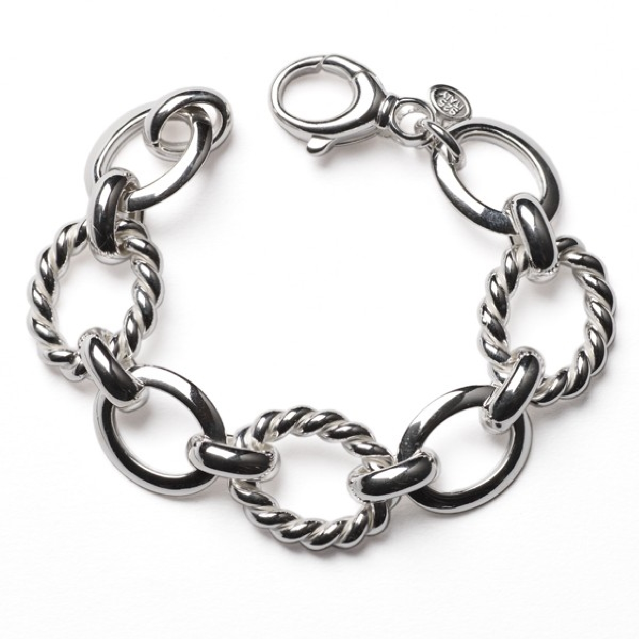 Southern Gates Sterling Silver Contemporary Katherine Twist Link Bracelet

KAR545