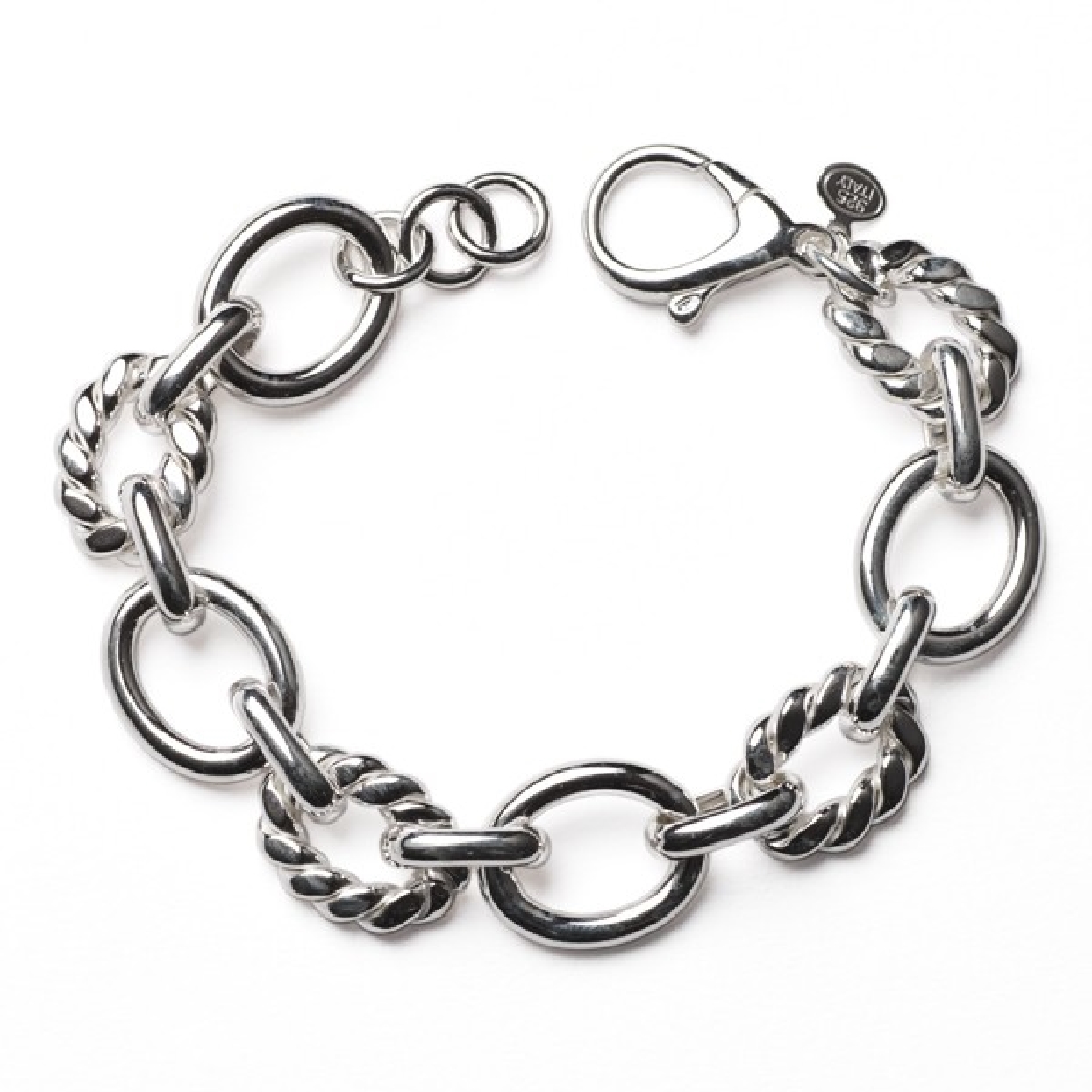 Southern Gates Sterling Silver Contemporary Pippa Plain and Textured Bracelet; 8 inches

KAR552
