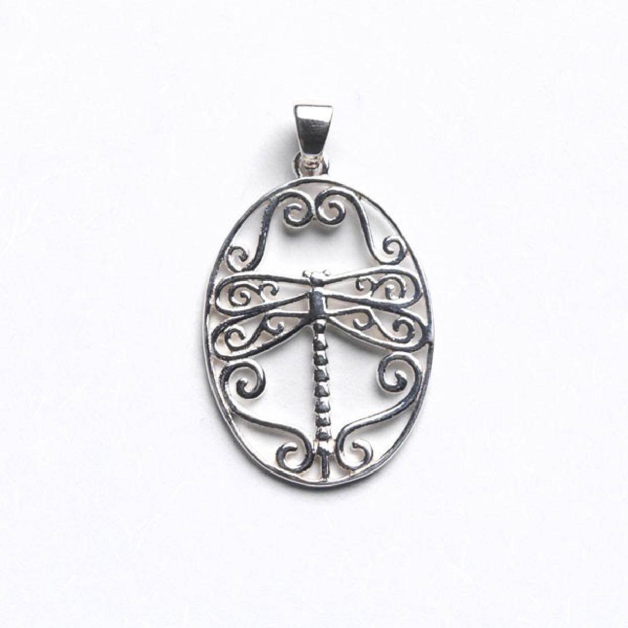 Southern Gates Sterling Silver Courtyard Small Dragonfly Pendant; 28x20mm

P920