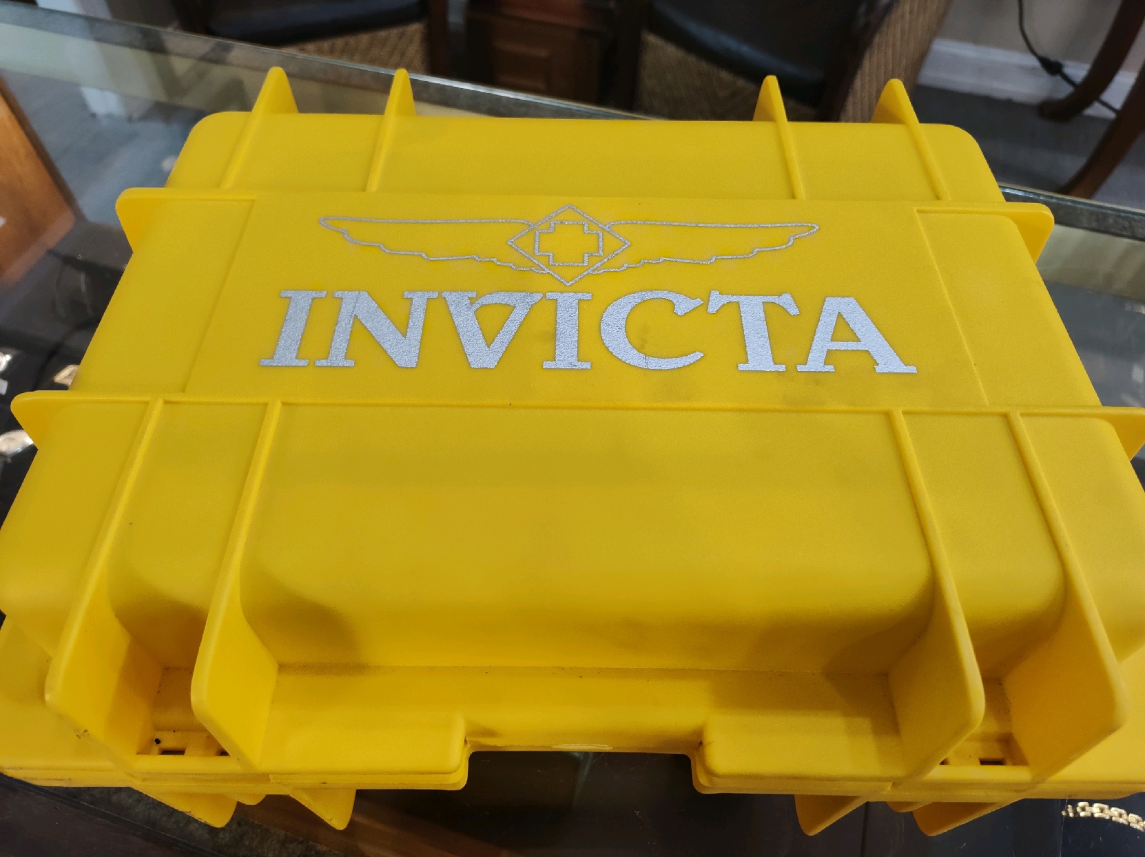 Yellow Invicta Watch Box
