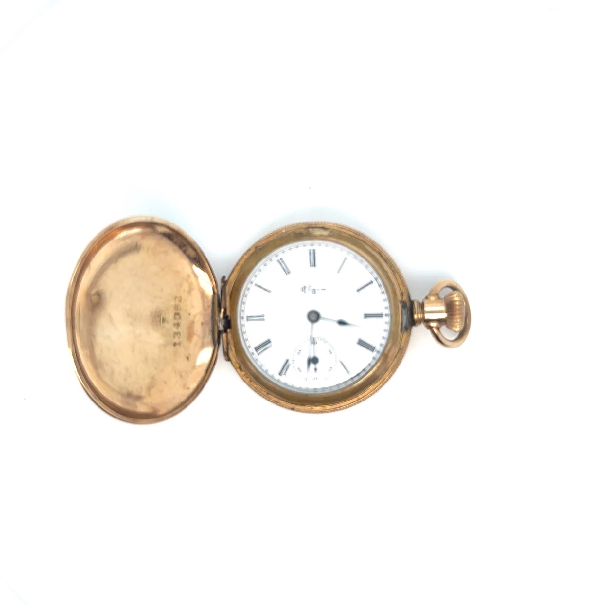 14K Yellow Gold Elgin Pocket Watch 
Serial #: 134082
*Comes with Appraisal 