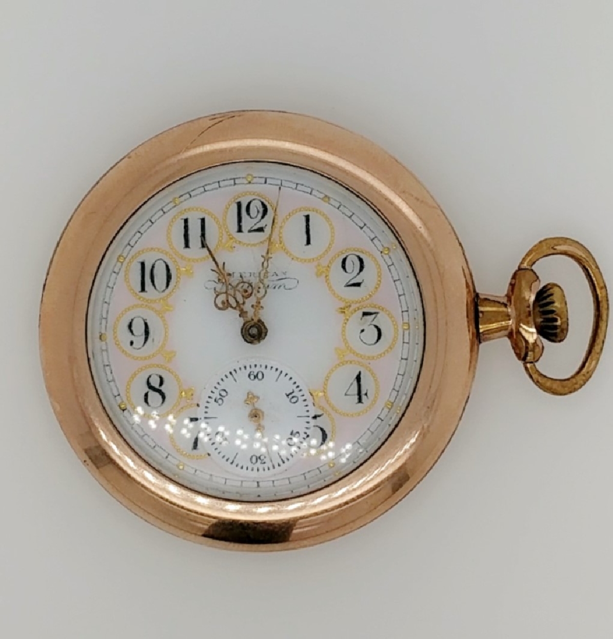 American Waltham Open Faced; Gold Filled Pocketwatch
SN: 6433431
Model 1890
11J/ 6S
Pendant Movement
c. 1894-1895 