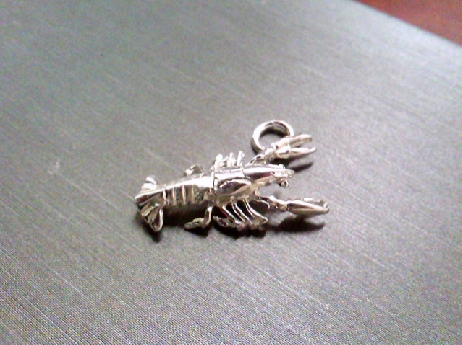 1003: One sterling silver Lobster Charm