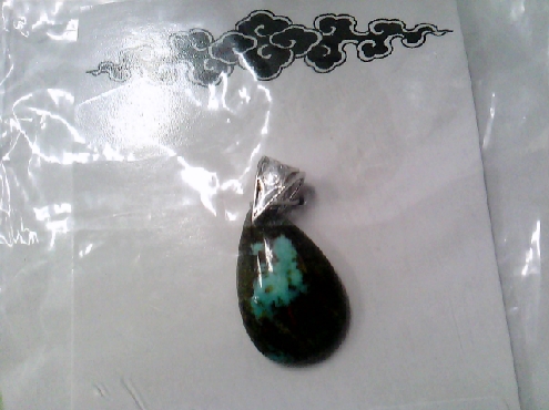 2015: Teardrop shaped turquoise pendant