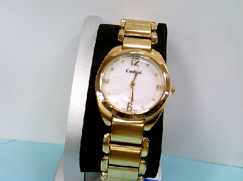 2246: Ladies Cardnial Analog watch gold in color