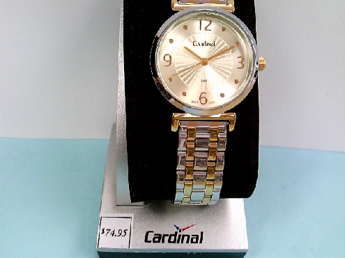 2256: Ladies  Cardnial watch two tone 