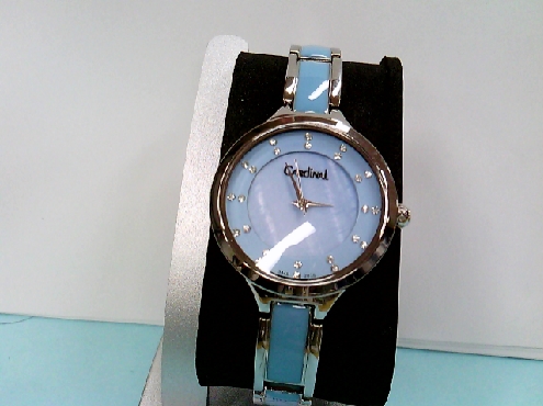 2257: Lades bracelet inlay cardnial watch Blue