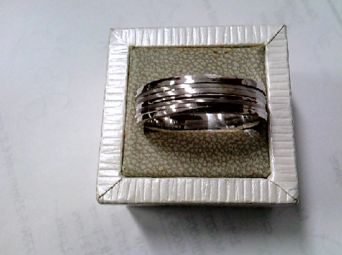 2400: One sterling silver 925 6mm band style Fidgit ring