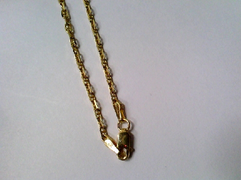 2886: One 10k yellow gold 20 inch Anchor style chain 