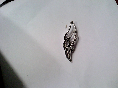 2926: One sterling silver 925 oxdized cascade open slide charm