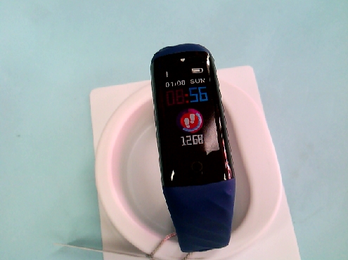 2991: one cardinal fitness tracker watch blue silicone