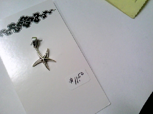 3062: sterling silver star pendant