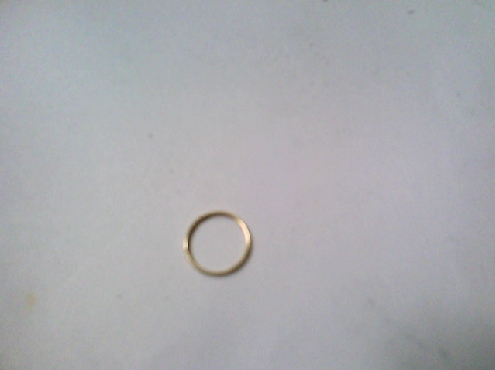 3105: One 14k yellow gold .8mm nose hoop 