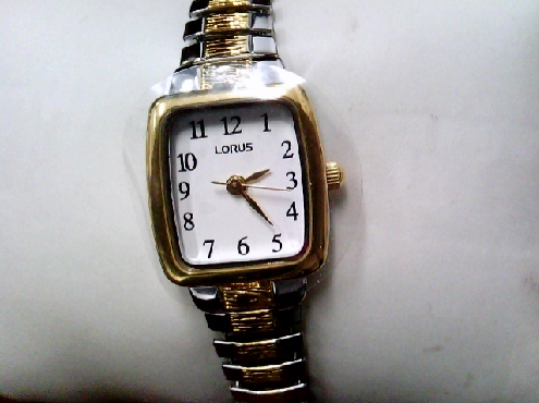 3199: one ladies LORUS brand two-tone square face watch