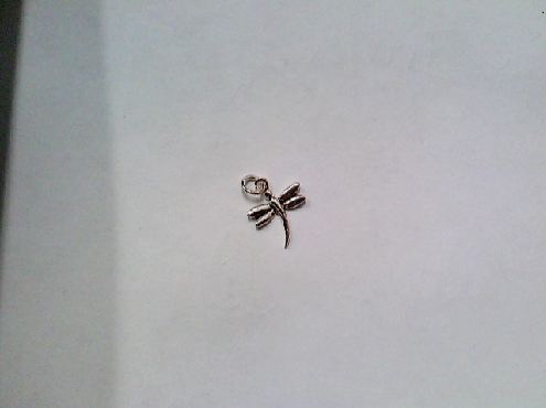 3514: One 925 sterling silver tny dragonfly pendant