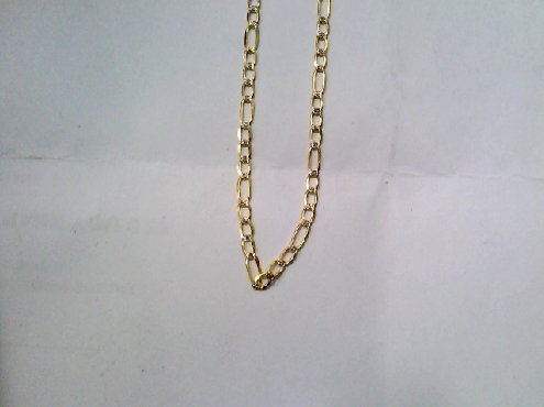 3788: One 10k yellow and white gold 20 inch Figaro chain 