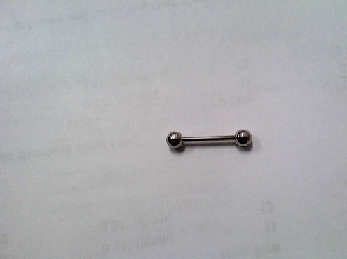 3937: stainless steel barbell 12mm