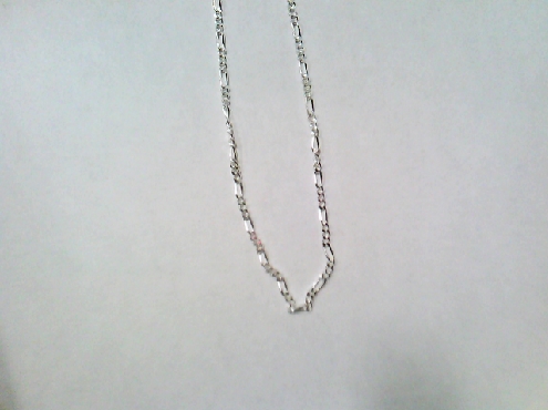 4160: one sterling silver 925 figaro 20   chain