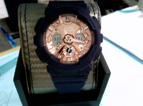 CASIO10: Ladies Casio  G shock brand blue  rose dial watch 