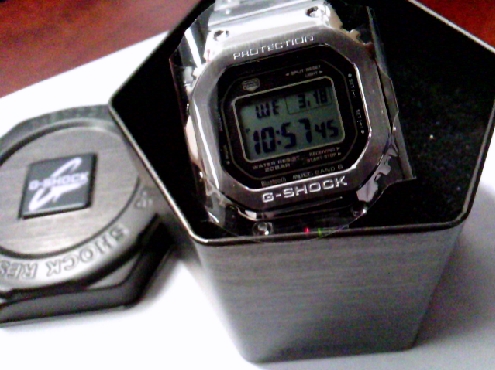 CASIO12: Gents Casio Brand G Shock stainless steel Solar power MB^