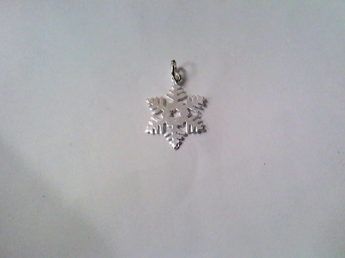 S_ORDER569: One sterling islver 925 Snowflake charm 